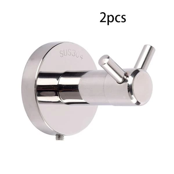Ruostumattomasta teräksestä valmistetut koukut kylpyhuonekoukut keittiökoukut - 6*6cm, 2 kpl