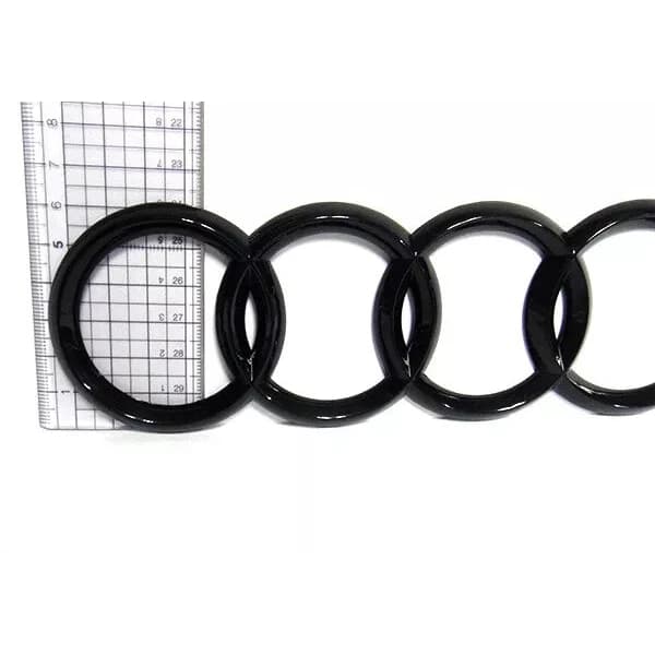 Sort Blank Bagagerum Ring Badge Emblem til Audi A3 A4 S4 A5 A6 S 192x62mm-XF33-