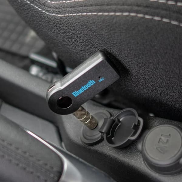 Trådløs musikk og samtaler: Bluetooth-mottaker for bil og hjem Svart
