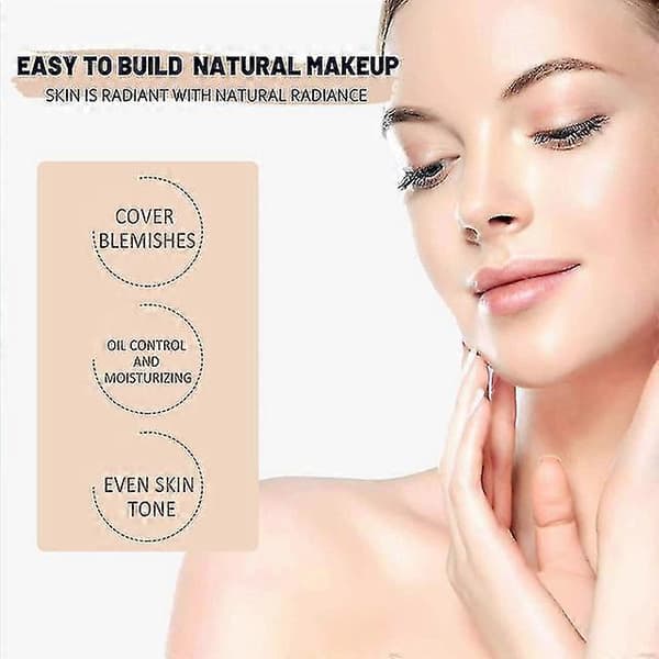 2-i-1 Foundation Anti-rynke Concealer Foundationstift med indbygget børste