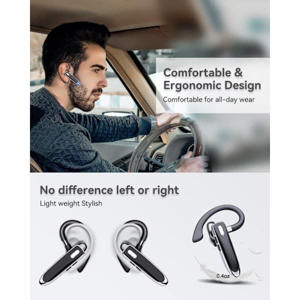 Bluetooth-headset med mikrofon HD Handsfree Trådlös