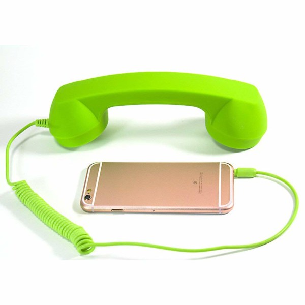 Retro Classic 3,5 mm Telefonlur Mini Mic Telefonsamtalsmottagare för smartphone