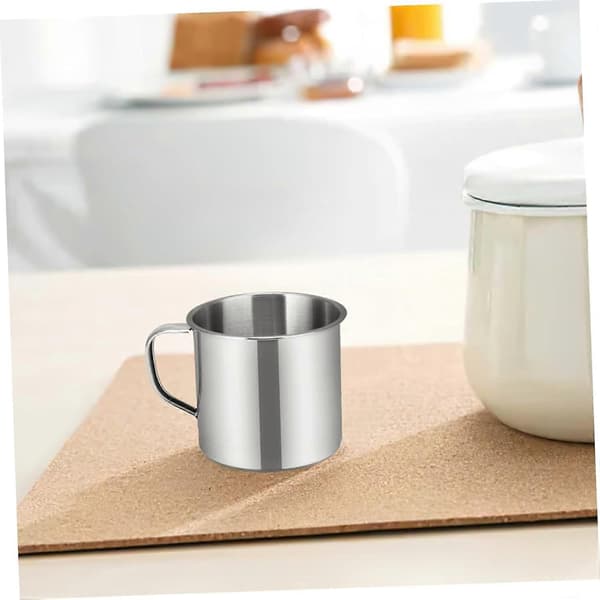 Rostfritt Stål Barnmugg Set om 5 Anti-Fall Rostbeständig Barnvattenmugg för Förskola Ref:7344