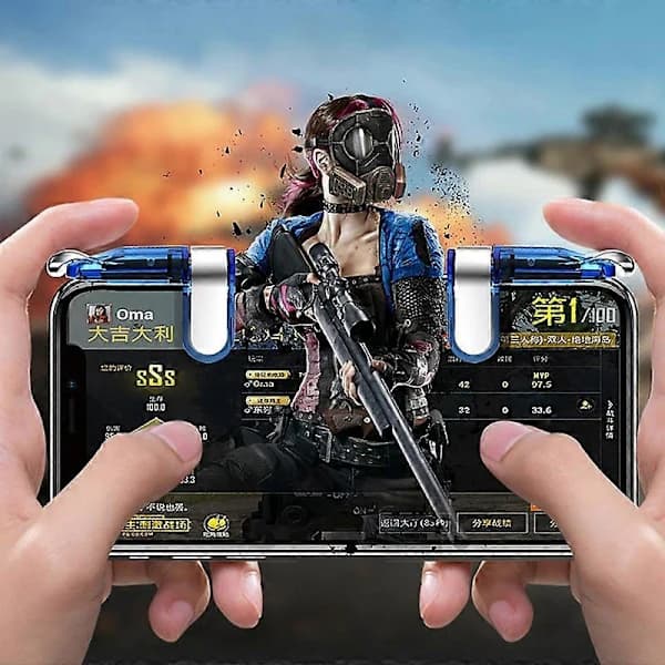 Mini Gaming Trigger for PUBG Gamepad Mobilkontroller L1 R1 Skyting Pubg Spill Brannknapper L1 R1 for Android Ios Joystick