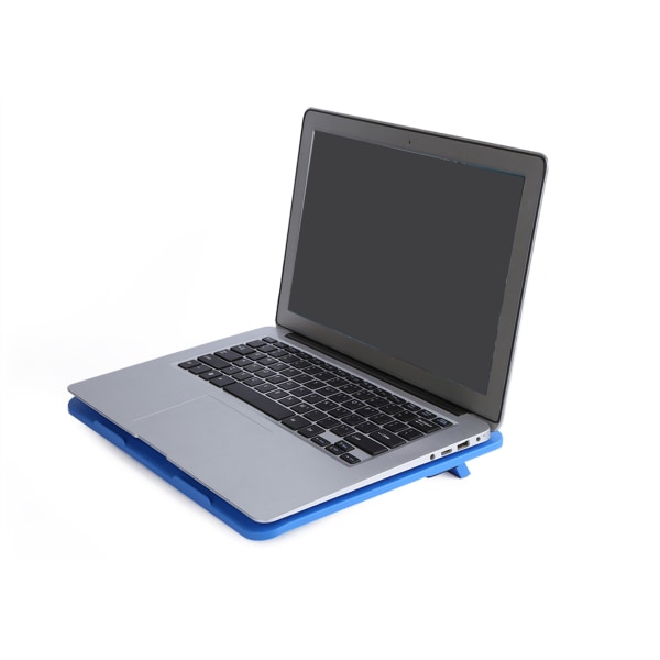Bärbar datorkylare kylplatta Base Stor fläkt USB stativ för 14" eller under Notebook Blå