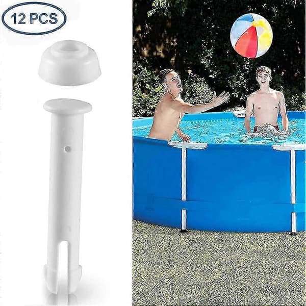 12 st plastpoolfogstift tätningar reservdelar tillbehör för simbassäng