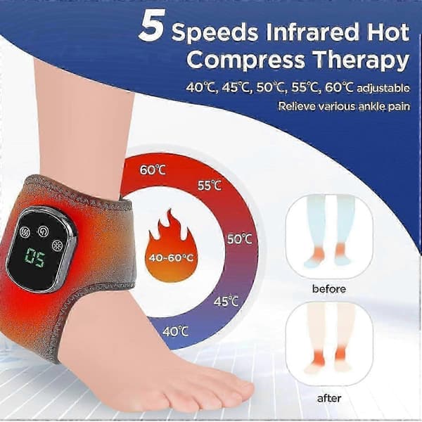 3-i-1 Neuropati Fodmassager med Varme og Kompression til Smertelindring