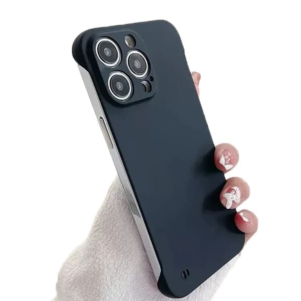 Passar iPhone 11; Vitt ultratunt ramlöst hårt telefonfodral, ramlöst stötsäkert frostat bakstycke. Vit iPhone 11
