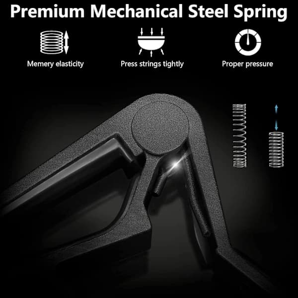 Guitar Capo Quick Change Capo til 6-strenget akustisk guitar elektrisk guitar klassisk guitar ukulele capo (sort) sort