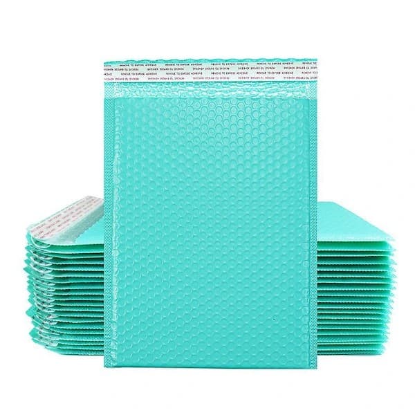 50 st. bubbelpåsar för postförpackning, självhäftande, lättviktiga, vadderade kuvert för postförsändelser, presentförpackning, 25 st.
