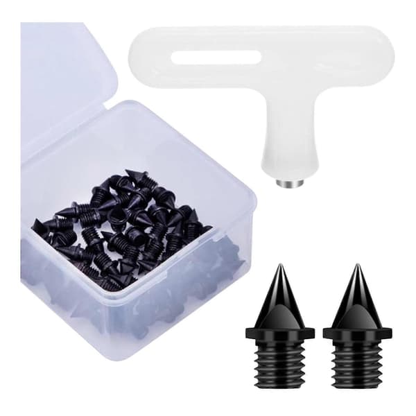 50-pakning 5 mm piggsko-pigger Erstatning Lette metallpigger for sprintløping Sport Voksne