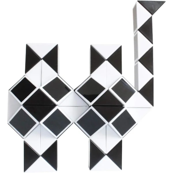Magic Snake Cube Twist Puzzle 72 kilar Sensorisk Fidget Sock S