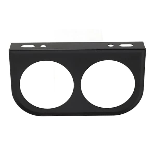2-hullers målerpanel Måler 2‑1/16 tommer 52MM Universal Metal Bilmåler Montering Instrumentbræt Sort