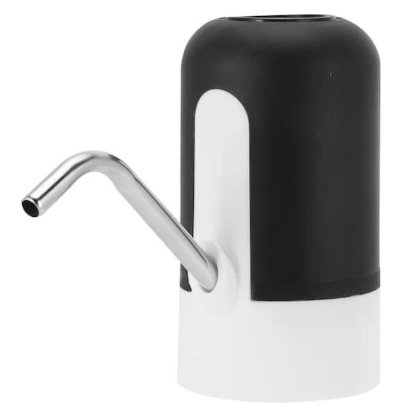 Vattenflaskpump USB-laddning Elektrisk dricksvattendispenserkit för hemmakontor svart