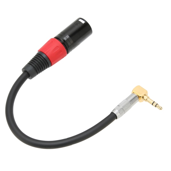 TRS hane till XLR hane-kabel 90 graders stereomikrofon hjälptråd för datorer MP3 DVD