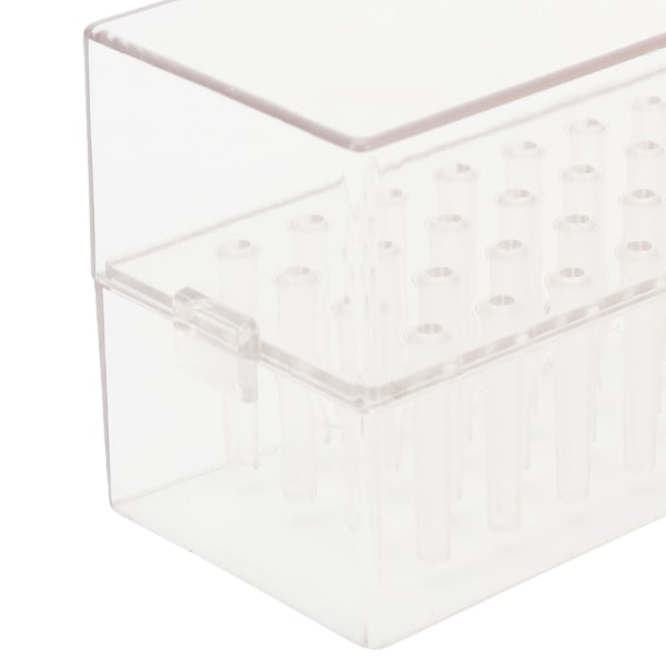 48 Hål Akryl Nagel Dill Bits Hållare Organizer Borr Bits Display Förvaringslåda Transparent spik Bits Container Case