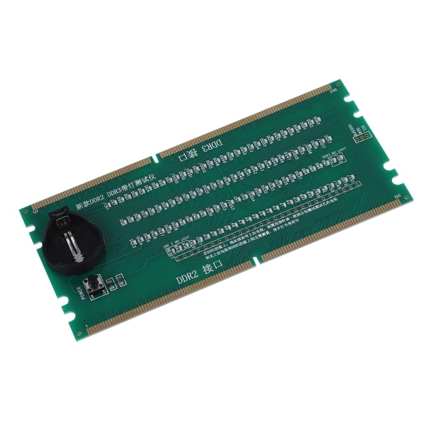 Två i ett stationärt moderkort testkort DDR2 / DDR3 med ljustestare