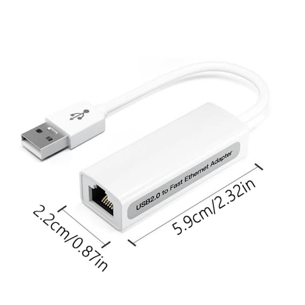 RTL8152B USB Ethernet-adapter, USB2.0 til RJ45 Gigabit USB nettverksadapter