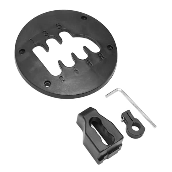 Støpt 6-trinns kortskiftespak midtplate Ekte følelse girskifteforbedringstilbehør for Thrustmaster TH8A