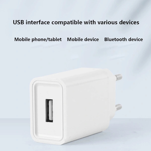 10W USB-oplader 2-pak 5V/2A USB-adapter USB-stik USB-strømforsyning