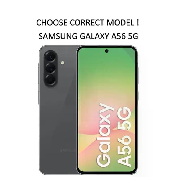 Plånboksfodral för Samsung Galaxy A56 - VÄLJ: SVART