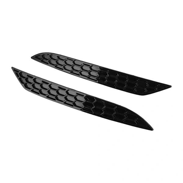 2 stk. blank sort bagkofangerreflektor honeycomb fjernelsessæt passer til MK7.5 GTD R 2017-2020