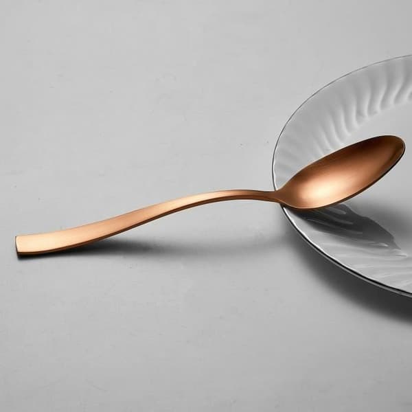 Bestickset - ARTHUR MARTIN - AM0056 - 24 delar - Rostfritt stål - Kopparfinish Matte copper finish