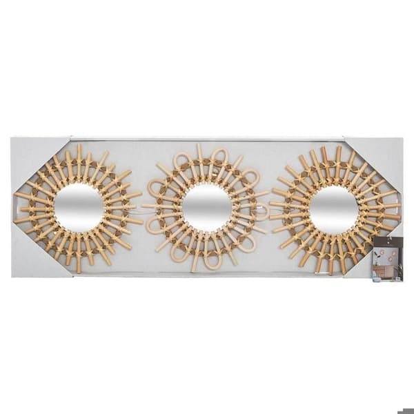 Set med 3 \"Sol\" rotting speglar, 28cm diameter - Atmosphera Interior Designer