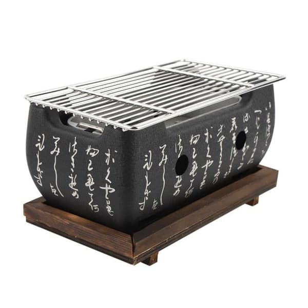 Japansk grill - Japansk mat - Kolgrill - Alkoholgrill - Rektangulär