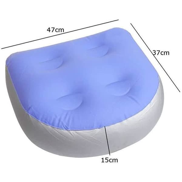 Set med 2 uppblåsbara kuddar för spa, jacuzzis och pooler med 4 sugkoppar