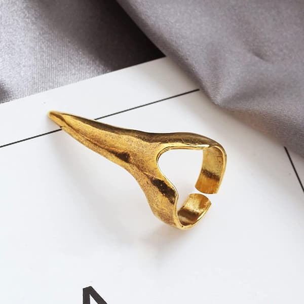 10 stk. klo-ringe til kvinder, piger, Halloween-negle, hule blomsterfingerringe, sigøjner-egyptiske ringe, sort