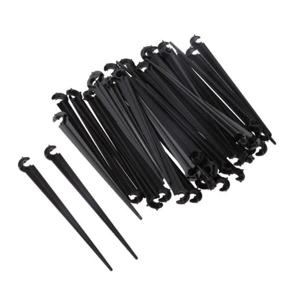 100 st 11 mm stödfäste för 4/7 mm droppbevattningsvattenrör
