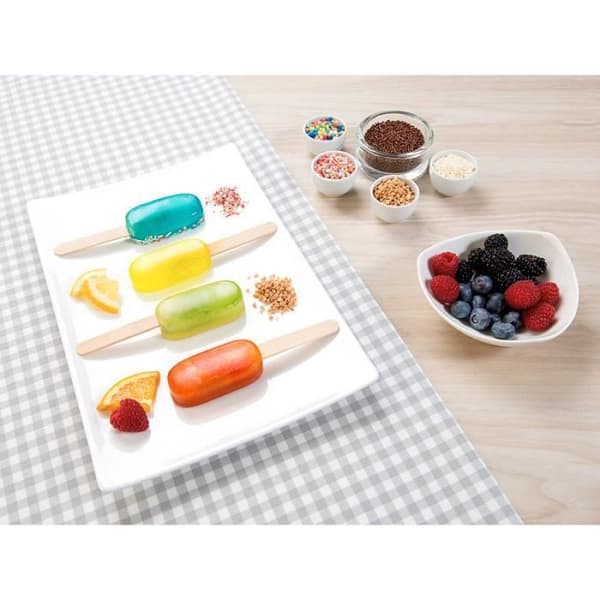 Silikonform - För 4 glassar - Vit - Fryssäker och diskmaskinssäker