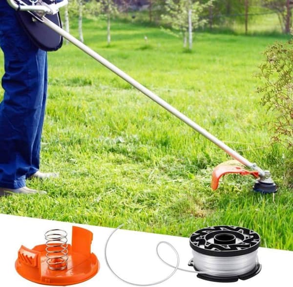 2 delar nylon gräsklippare ersättningsspole trimmerlina spole för Black & Decker AF-100-3ZP