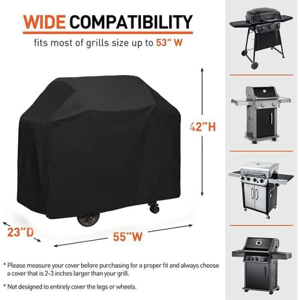 Grillöverdrag - BEMSM - 170x61x117cm - Vattentätt - Dammtätt - Polyester