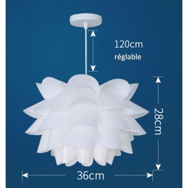Taklampa - OLY MAGIC - Lotus - 36x28cm - PVC - E27