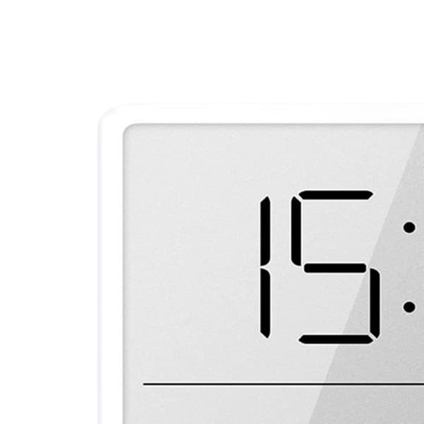 Digital väckarklocka - Skrivbordsklocka - Temperaturdisplay - Samtida design - Vit