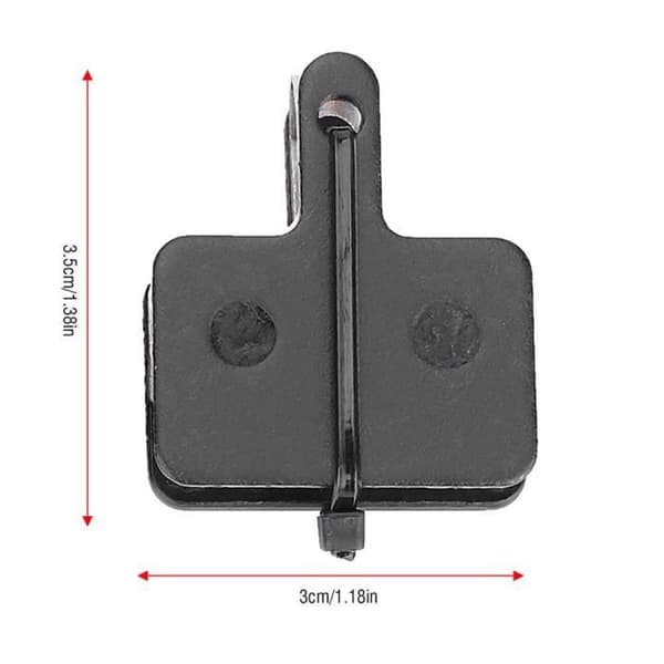 4 par cykelskivbromsbelägg, semi-metalliska cykelbromsbeläggssats