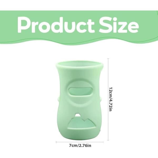 Avent set med 3 silikonöverdrag för Natural glasflaskor, splitterskydd, kompatibla med Natural-flaskor
