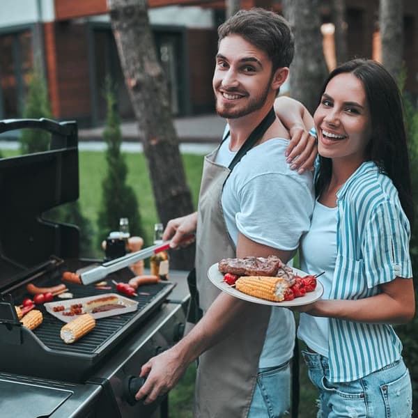 Relaxdays Matbrickor, 25-pack, Perforerad Botten, Max. 260°C, Grill, L x B: 34 x 22 cm, Aluminium, Silver