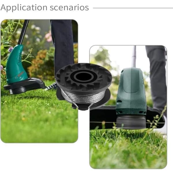 Trådspole för BOSCH EasyGrassCut 18 23 26 - Svart - 2-pack ersättningstrådspolar