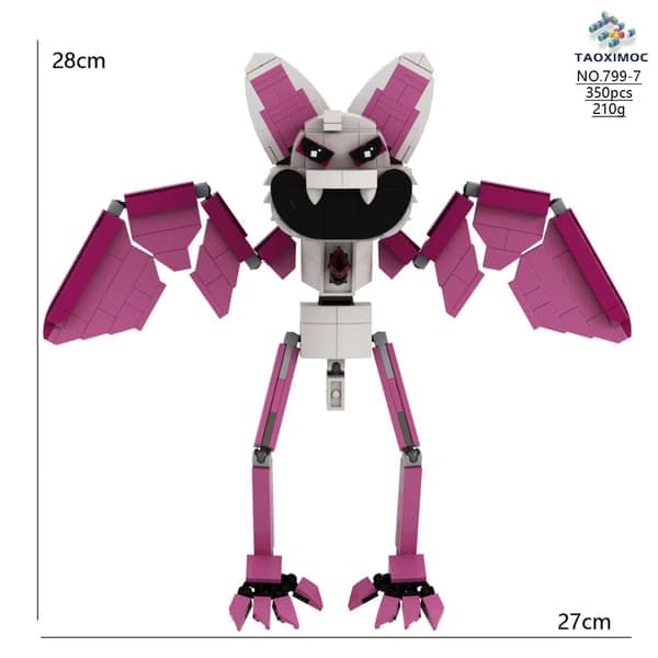 Poppy Playtime 4 Træmodelsæt – DIY Spilfigur Samlelegetøj Skrivebordsdekoration*799-5 Pilegiftfrø Lich