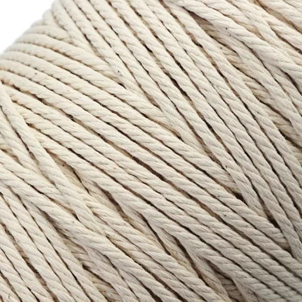 Bomullsrep - Modell 911279 - 3 mm - 2 st - Naturbeige - 420 m