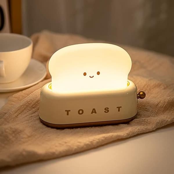Natlampe til børn - Sengelampe - USB-genopladelig - Justerbar lysstyrke - Timer
