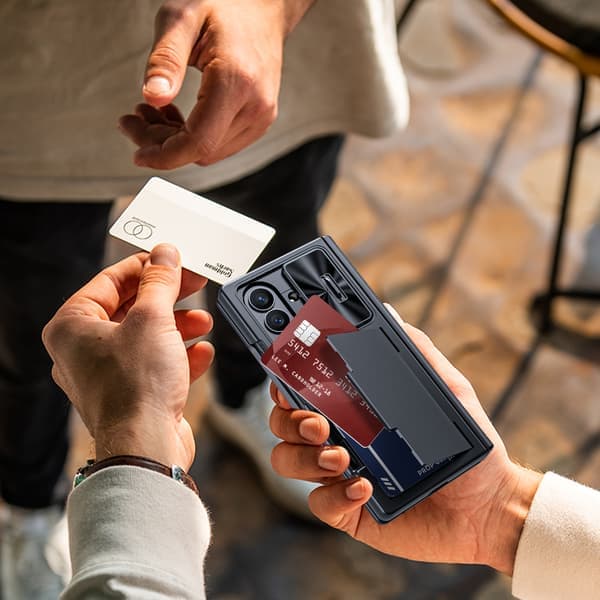Samsung Galaxy Z Fold 7 Deksel, Dobbel Linsebeskyttelse med Skyvbar Multifunksjonell Klips, Slank Design