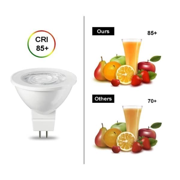 LED-lampa - MR16 GU5.3 - 6W - 6000K - 540Lm - Ej dimbar