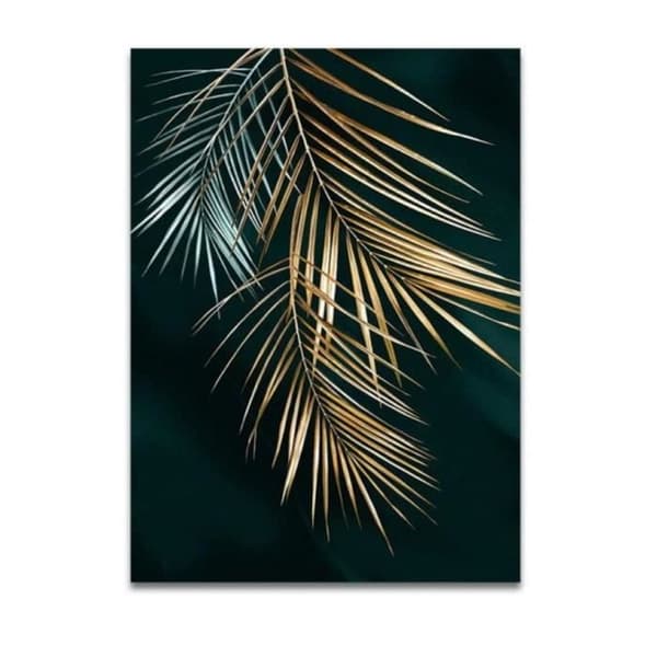 Affisch - Modern - Set om 3 - Abstrakt konst - Tropiska växter - Väggdekoration 40x60cm