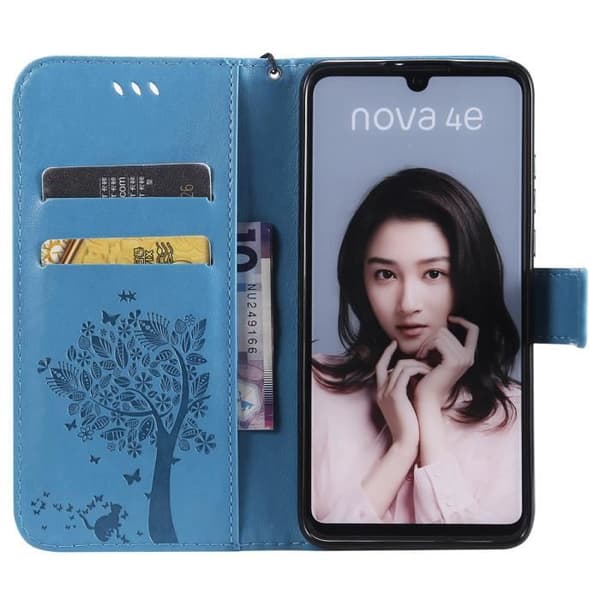 Flipfodral - FRANCIS-R - Huawei P30 lite - PU-läder - Stötsäkert - Integrerat stativ