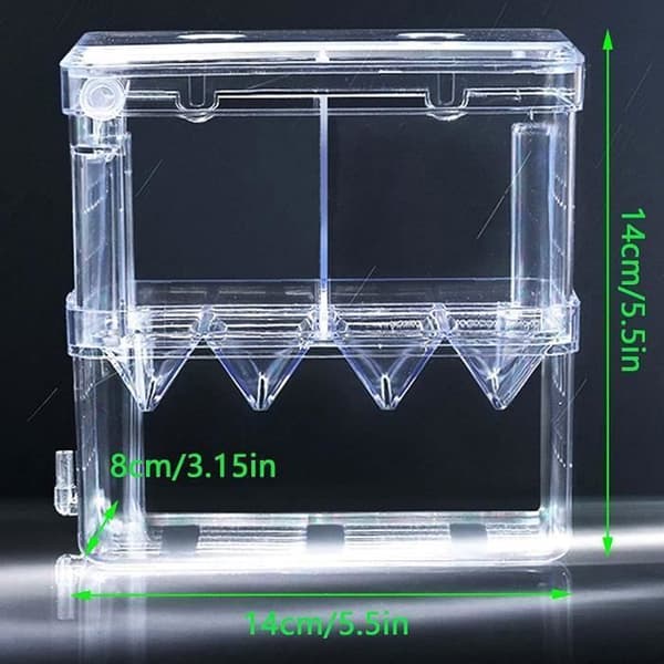 Akvarieodlingslåda - Akryl - 14x8x14cm - Multifunktionell