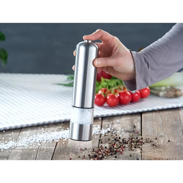 Elektrisk peppar- och saltkvarn med keramiskt malverk - Samtida - Design - Vit